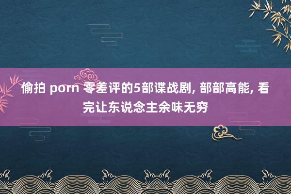 偷拍 porn 零差评的5部谍战剧, 部部高能, 看完让东说念主余味无穷