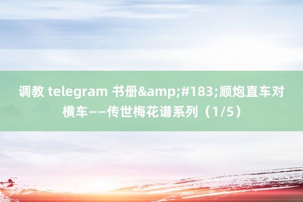 调教 telegram 书册&#183;顺炮直车对横车——传世梅花谱系列（1/5）